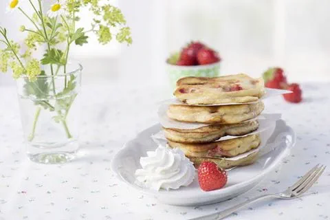 recipe image Pfannkuchen mit Erdbeeren